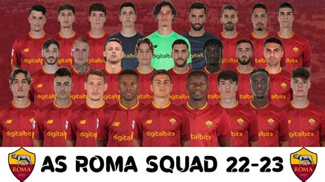 as roma squad 2022/23